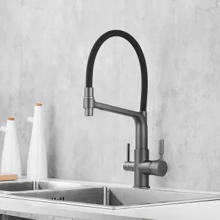 Смеситель для кухни Rose R658Y пепельный